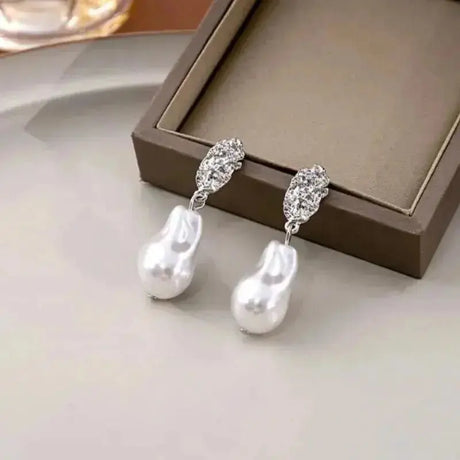 2023 New Delicate Versatile Bowknot Drop Earrings Fashion Long Tassels Sweet Pearl Women Earrings Jewelry Girl's