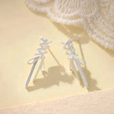 2023 New Delicate Versatile Bowknot Drop Earrings Fashion Long Tassels Sweet Pearl Women Earrings Jewelry Girl's