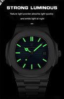 2023 New POEDAGAR Luxury Watch Business Waterproof Male Clock Luminous Date Stainless Steel Square Quartz Men Watch reloj hombre - haalish