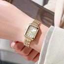 2024 Hot Brand Stainless Steel Strap Watch Women Luxury Gift Quartz Wristwatch Student Fashion Simple Square Quartz Watches - haalish