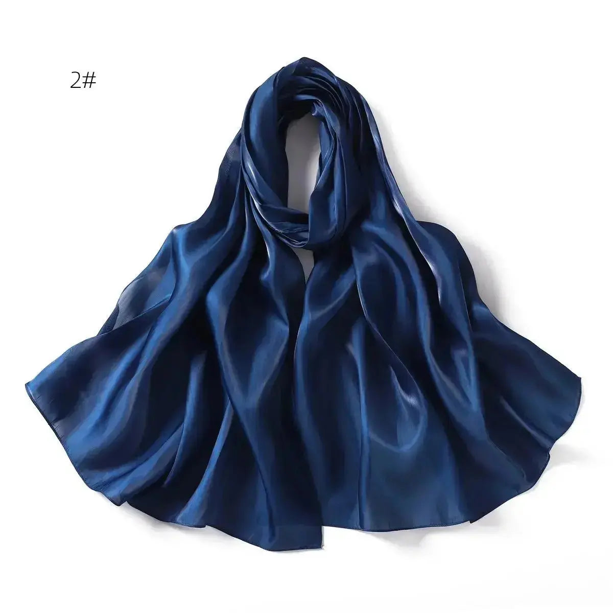 2024 New Design Bonnet Satin Glitter Hijabs Scarf Polyester Head Wrap Turban Femme Musulman De Luxe - haalish