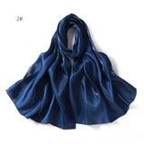 2024 New Design Bonnet Satin Glitter Hijabs Scarf Polyester Head Wrap Turban Femme Musulman De Luxe