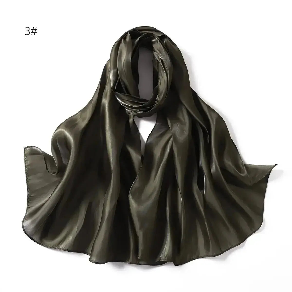 2024 New Design Bonnet Satin Glitter Hijabs Scarf Polyester Head Wrap Turban Femme Musulman De Luxe - haalish