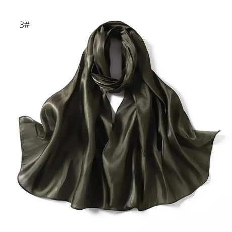 2024 New Design Bonnet Satin Glitter Hijabs Scarf Polyester Head Wrap Turban Femme Musulman De Luxe