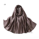 2024 New Design Bonnet Satin Glitter Hijabs Scarf Polyester Head Wrap Turban Femme Musulman De Luxe - haalish