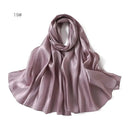 2024 New Design Bonnet Satin Glitter Hijabs Scarf Polyester Head Wrap Turban Femme Musulman De Luxe - haalish