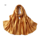 2024 New Design Bonnet Satin Glitter Hijabs Scarf Polyester Head Wrap Turban Femme Musulman De Luxe - haalish