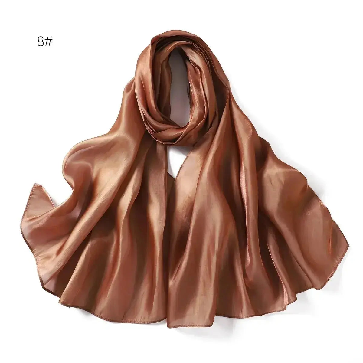 2024 New Design Bonnet Satin Glitter Hijabs Scarf Polyester Head Wrap Turban Femme Musulman De Luxe - haalish