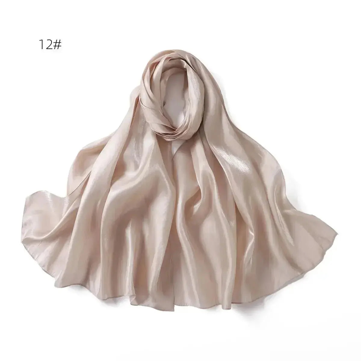 2024 New Design Bonnet Satin Glitter Hijabs Scarf Polyester Head Wrap Turban Femme Musulman De Luxe - haalish