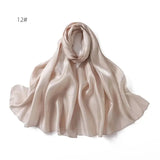 2024 New Design Bonnet Satin Glitter Hijabs Scarf Polyester Head Wrap Turban Femme Musulman De Luxe