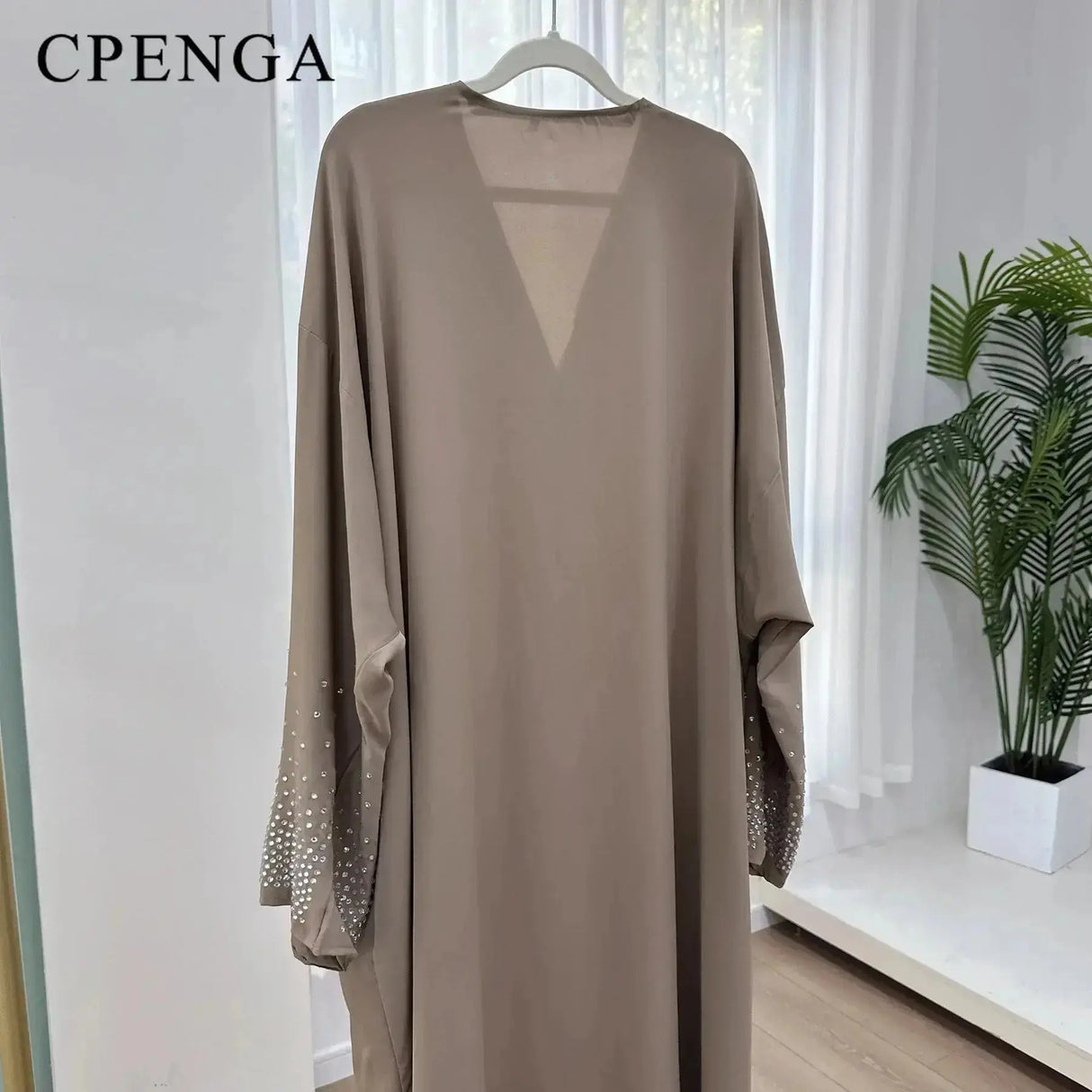 2024 Saudi Arabia Pearl Muslim Modest Cardigan for Women Eid Dubai Kimono Abaya Dress Luxury Islam Turkey Party Coat Clothing