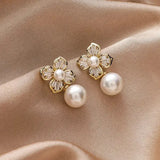 2024 South Korea New Fashion Temperament Pearl Earrings Delicate Simple Versatile Earrings For Women Jewelry