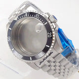 20ATM Dive Case 40mm Fit NH35 NH36 NH34 GMT ETA 2824 PT5000 MIYOTA Watch Case Jubilee Bracelet Sapphire Glass Slide Buckle