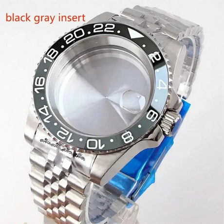 20ATM Dive Case 40mm Fit NH35 NH36 NH34 GMT ETA 2824 PT5000 MIYOTA Watch Case Jubilee Bracelet Sapphire Glass Slide Buckle