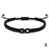 26 Letters Initial Heart Bracelets Handmade Adjustable A - Z Name Braided Bracelets For Women Men Friendship Jewelry Gifts - haalish