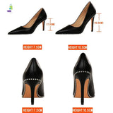 BIGTREE Rivet Stiletto High Heels