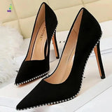 BIGTREE Rivet Stiletto High Heels