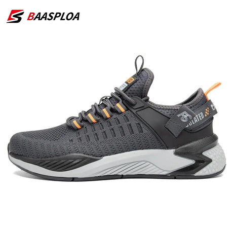 Baasploa Men Running Shoes 2024 Casual Lightweight Breathable Mesh Lace-Up Sneakers Male Outdoor Non-Slip Sports Tennis Shoes