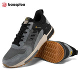 Baasploa Men's Walking Shoes New Casual Breathable Lace-up Sports Shoes Male Outdoor Fashion Non-Slip Wear-Resistant Sneakers