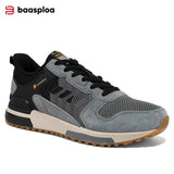 Baasploa Men's Walking Shoes New Casual Breathable Lace-up Sports Shoes Male Outdoor Fashion Non-Slip Wear-Resistant Sneakers