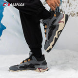 Baasploa Winter Men Shoes Fashion Plush Warm Waterproof Leather Sports Shoes Male Casual Outdoor Non-Slip Lace up Walking Shoes