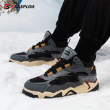 Baasploa Winter Men Shoes Fashion Plush Warm Waterproof Leather Sports Shoes Male Casual Outdoor Non-Slip Lace up Walking Shoes