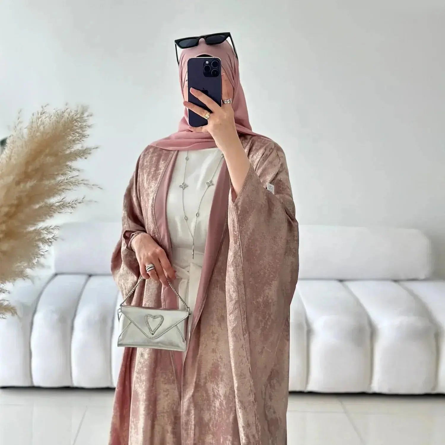 pink abaya / S