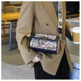 Casual crossbody bag, bear pattern, stylish and playful