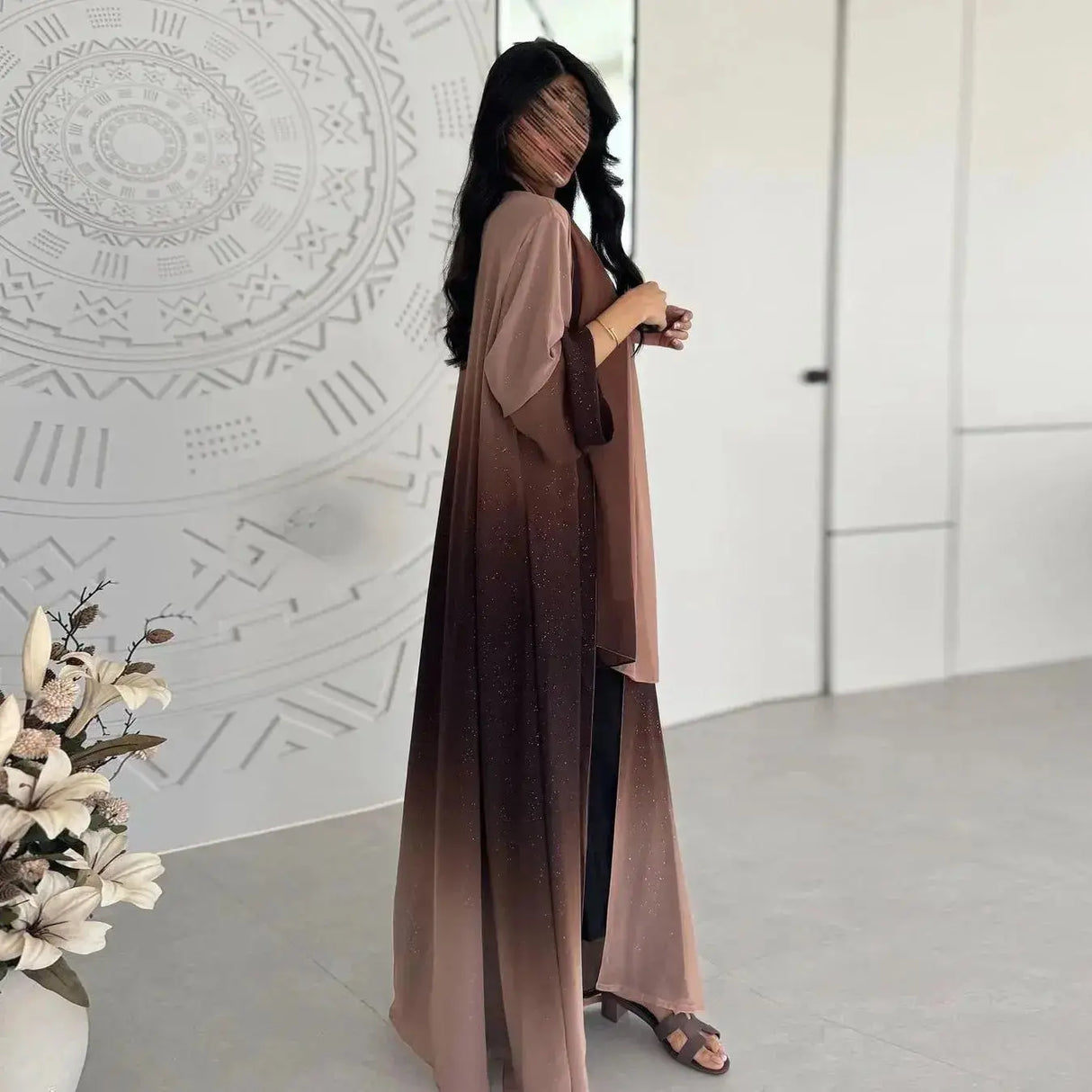 Eid Muslim Abaya Women Cardigan Jalabiya Morocco Party Dresses Dubai Sparkling Abayas Kaftan Vestidos Arab Long Robe 2024