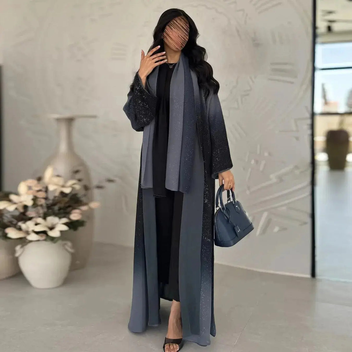 Eid Muslim Abaya Women Cardigan Jalabiya Morocco Party Dresses Dubai Sparkling Abayas Kaftan Vestidos Arab Long Robe 2024