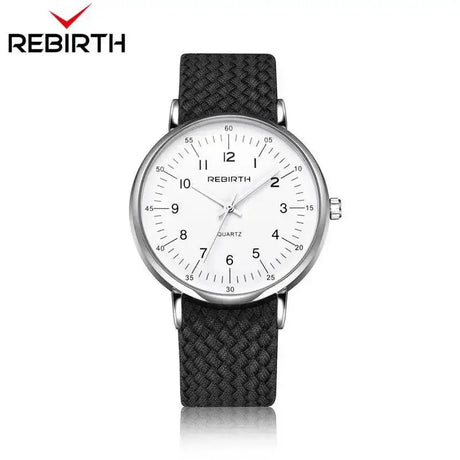 Fashion Rebirth Men Watches Casual Mens Top Brand Luxury Quartz Nylon Strap Clock Sport Male Clocks Man Wristwatches New