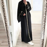 Fashion Saudi Arabia Dubai Abaya Women Dresses Casual Sequin Sundress Outfit Muslim Dress Robe Elegante Femme Islamic Clothing