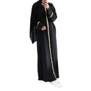 Fashion Saudi Arabia Dubai Abaya Women Dresses Casual Sequin Sundress Outfit Muslim Dress Robe Elegante Femme Islamic Clothing - haalish