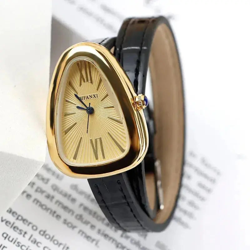 High Quality New Snake Women Watches Luxury Brand Quartz Leather Creative Ladies Bracelet Wristwatch Gift Relojes Para Mujer