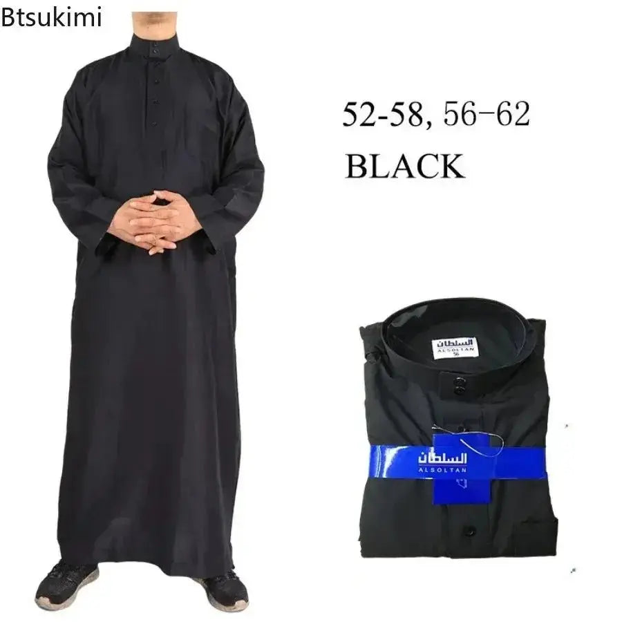 Islamic Clothing Men Length Long Sleeve Loose Muslim Men Saudi Arabia Pakistan Kurta Muslim Costumes Muslim Dress Kaftan Thobe - haalish