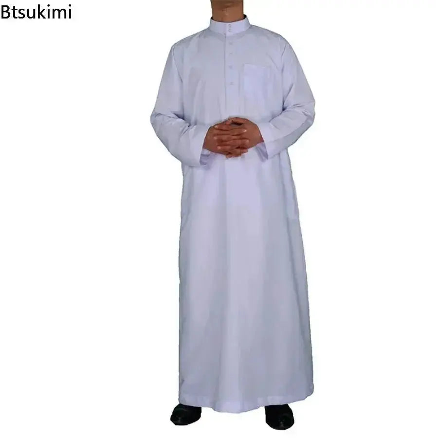 Islamic Clothing Men Length Long Sleeve Loose Muslim Men Saudi Arabia Pakistan Kurta Muslim Costumes Muslim Dress Kaftan Thobe