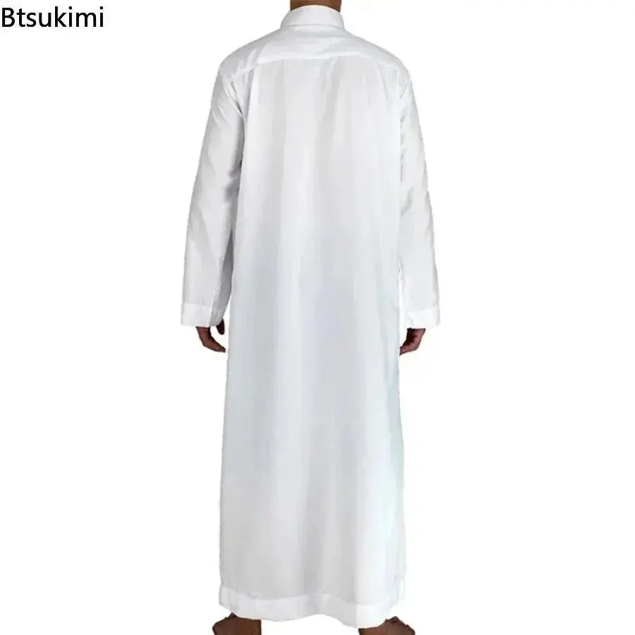 Islamic Clothing Men Length Long Sleeve Loose Muslim Men Saudi Arabia Pakistan Kurta Muslim Costumes Muslim Dress Kaftan Thobe - haalish