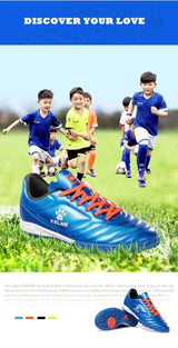 KELME Kids Soccer Shoes Authentic Cleats Football Shoes Match Training For Boys And Girls Breathable Outdoor Shoes 873701