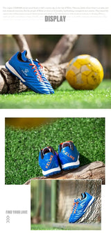 KELME Kids Soccer Shoes Authentic Cleats Football Shoes Match Training For Boys And Girls Breathable Outdoor Shoes 873701