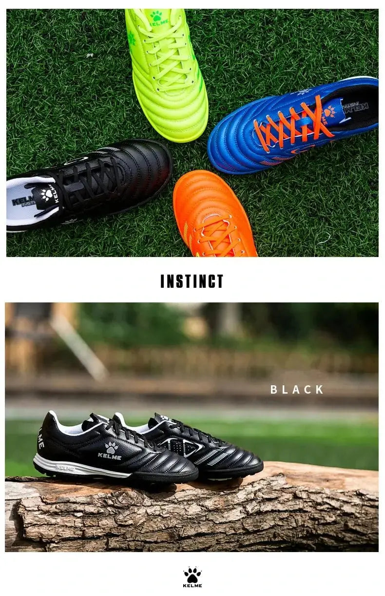 KELME Kids Soccer Shoes Authentic Cleats Football Shoes Match Training For Boys And Girls Breathable Outdoor Shoes 873701