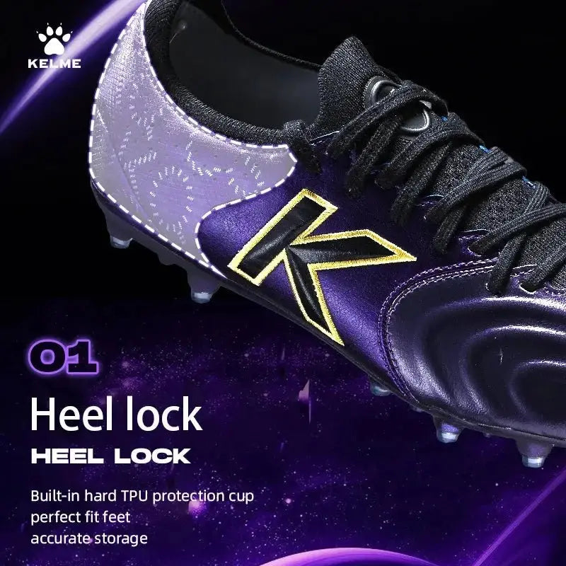 KELME MG Soccer Shoes Professional Sports Competition Kangaroo Leather Football Shoes 1.5 Holy Grail Collection Slip Resist