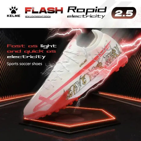 KELME Man MG Soccer Shoes Artificial Grass Slip-Resistant Cushioning Training Football Boot  AG Sports Training Shoes