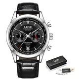 LIGE Luxury Casual Watch Top Brand Business Male Wrist Watches Date Clock Waterproof Leather Dress Mens Watch Gift Montre Homme