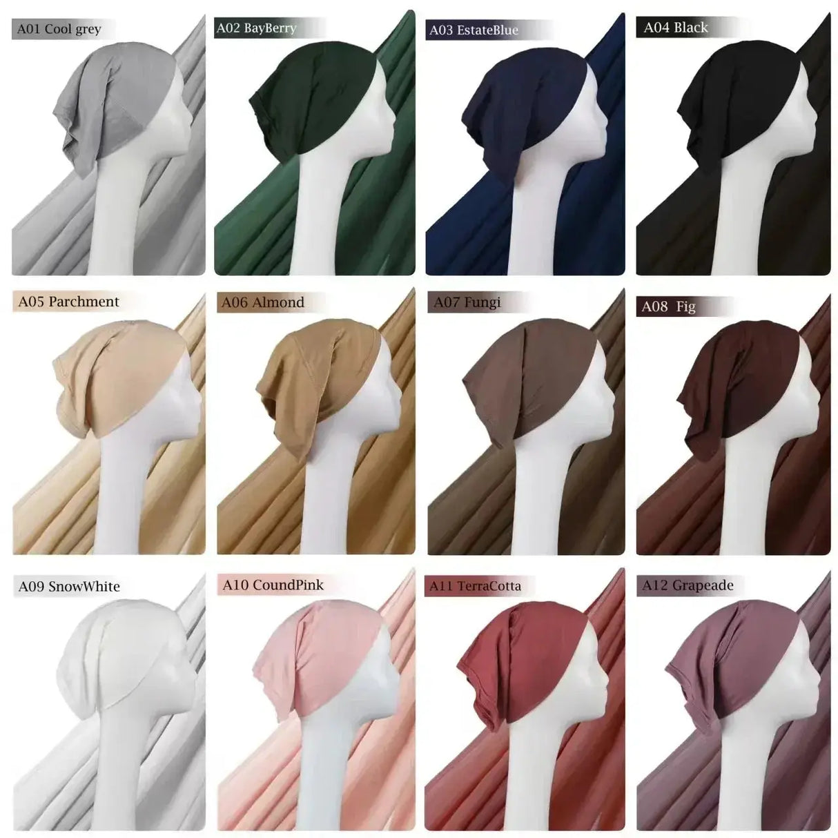 Light Viscose Rayon Shawl One Set Thin Plain Hijabs With Caps High Quality Muslim Fashion Head Scarf Headwraps Islam 185x85cm