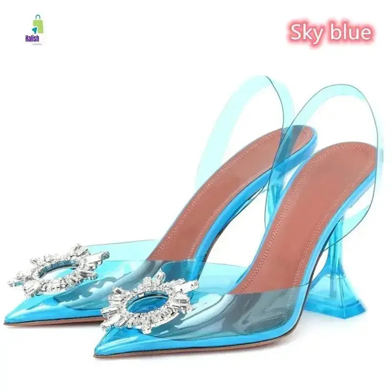 Luxury Crystal Slingback High Heels