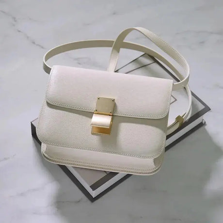 Luxury Designer Tofu Bags Square Bag One Shoulder Crossbody Bag Fashion Commuter Bag Top Quality Genuine Leather Women's Bag