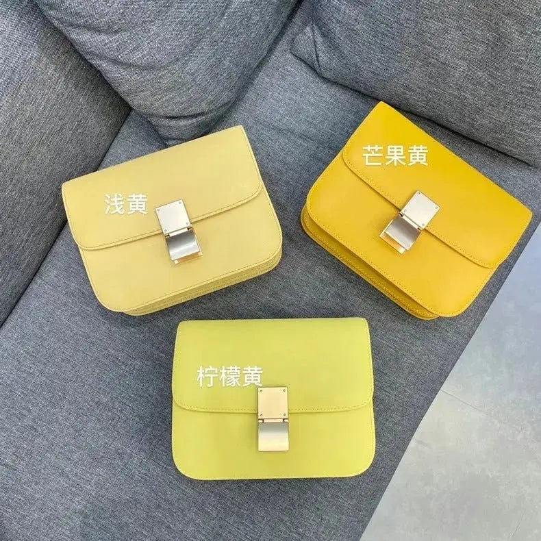 Luxury Designer Tofu Bags Square Bag One Shoulder Crossbody Bag Fashion Commuter Bag Top Quality Genuine Leather Women's Bag