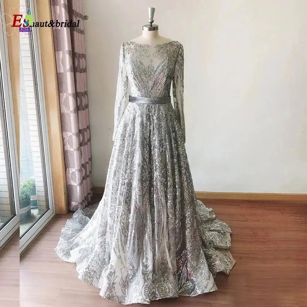 Luxury Muslim Wedding Evening Dress 2023