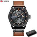 Luxury Watch Brand CURREN Men Military Sports Watches Men's Quartz Date Clock Man Casual Leather Wrist Watch Relogio Masculino - haalish