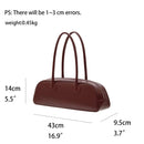 MABULA Brand Simple Genuine Leather Red Underarm Shoulder Bag Korean Women's Satchel Handbag Luxury Exquisite Phone Purse - haalish